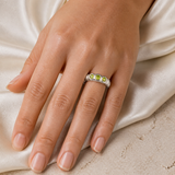 Model wearing Verena Gem Trio Ring
