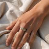 Verena Gem Trio Ring worn detail