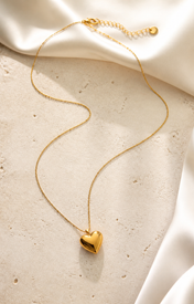 Cora Heart Pendant product view [finish:gold]