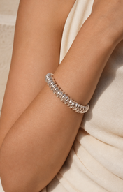 Model wearing Selene Beaded Bracelet