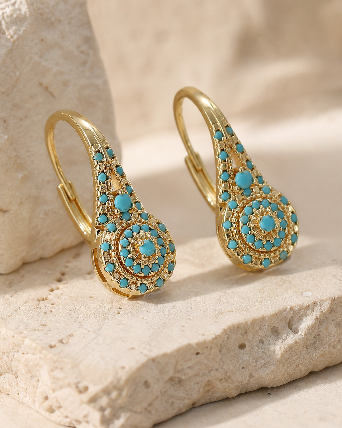 Isola Mosaic Earrings detail view