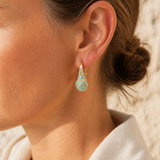 Isola Mosaic Earrings worn detail