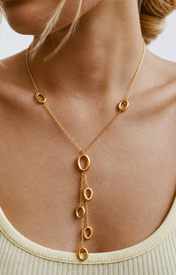 Ardea Geometric Necklace detail view