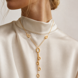 Ardea Geometric Necklace worn detail