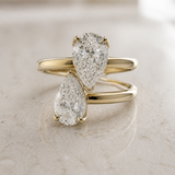 Lyra Duo Stone Ring detail view