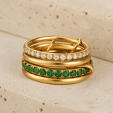 Solara Sculpted Ring detail view