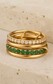 Solara Sculpted Ring detail view