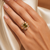 Miro Geometric Ring worn detail