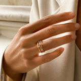 Model wearing Prisma Colour Ring