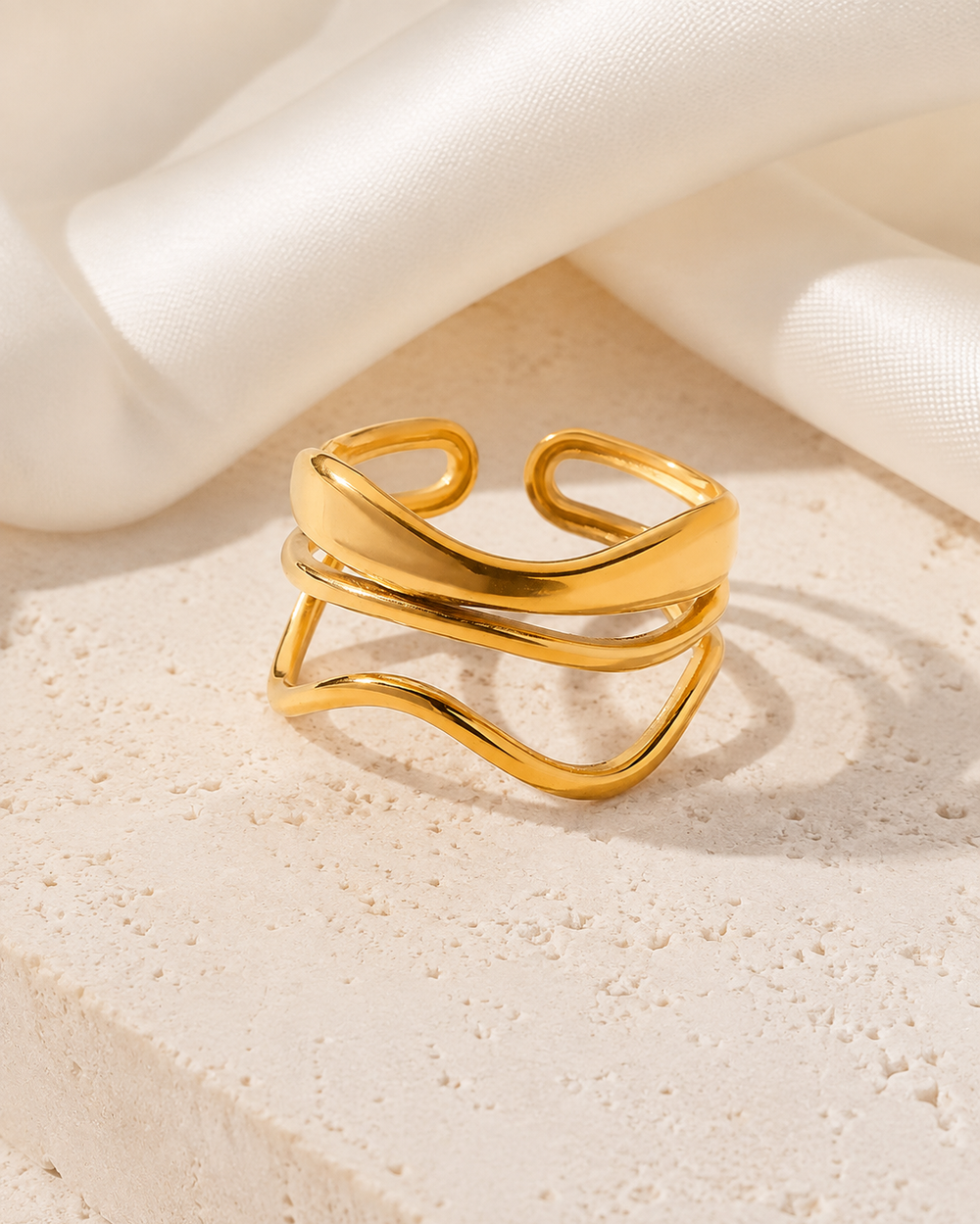 Ophira Gold-Plated Steel Ring jewelry product view