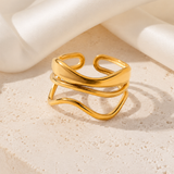 Ophira Gold-Plated Steel Ring jewelry product view