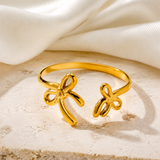 Thalassa Gold-Plated Steel Ring close detail