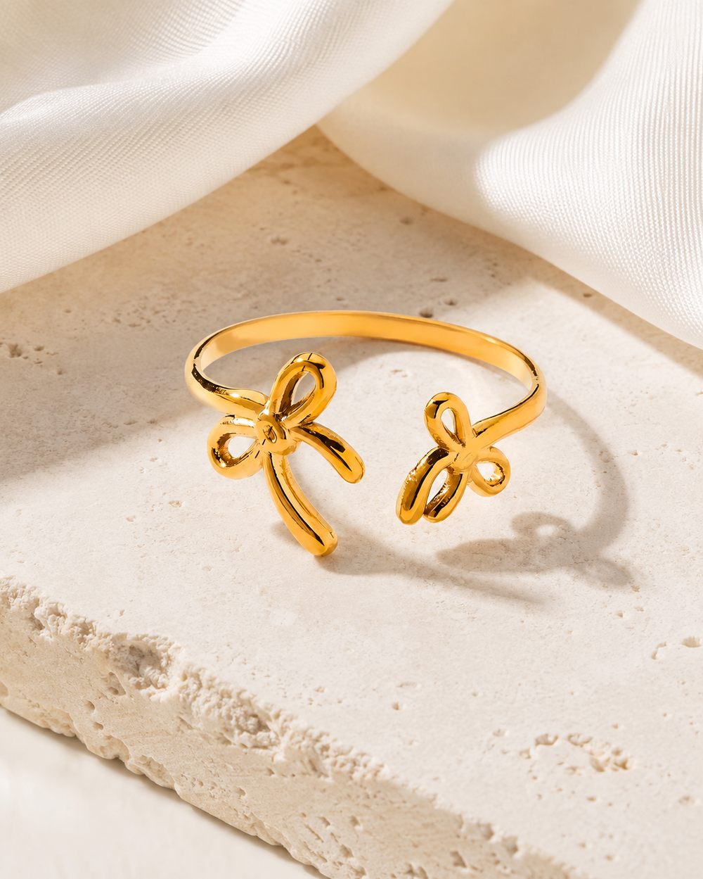 Thalassa Gold-Plated Steel Ring jewelry product view