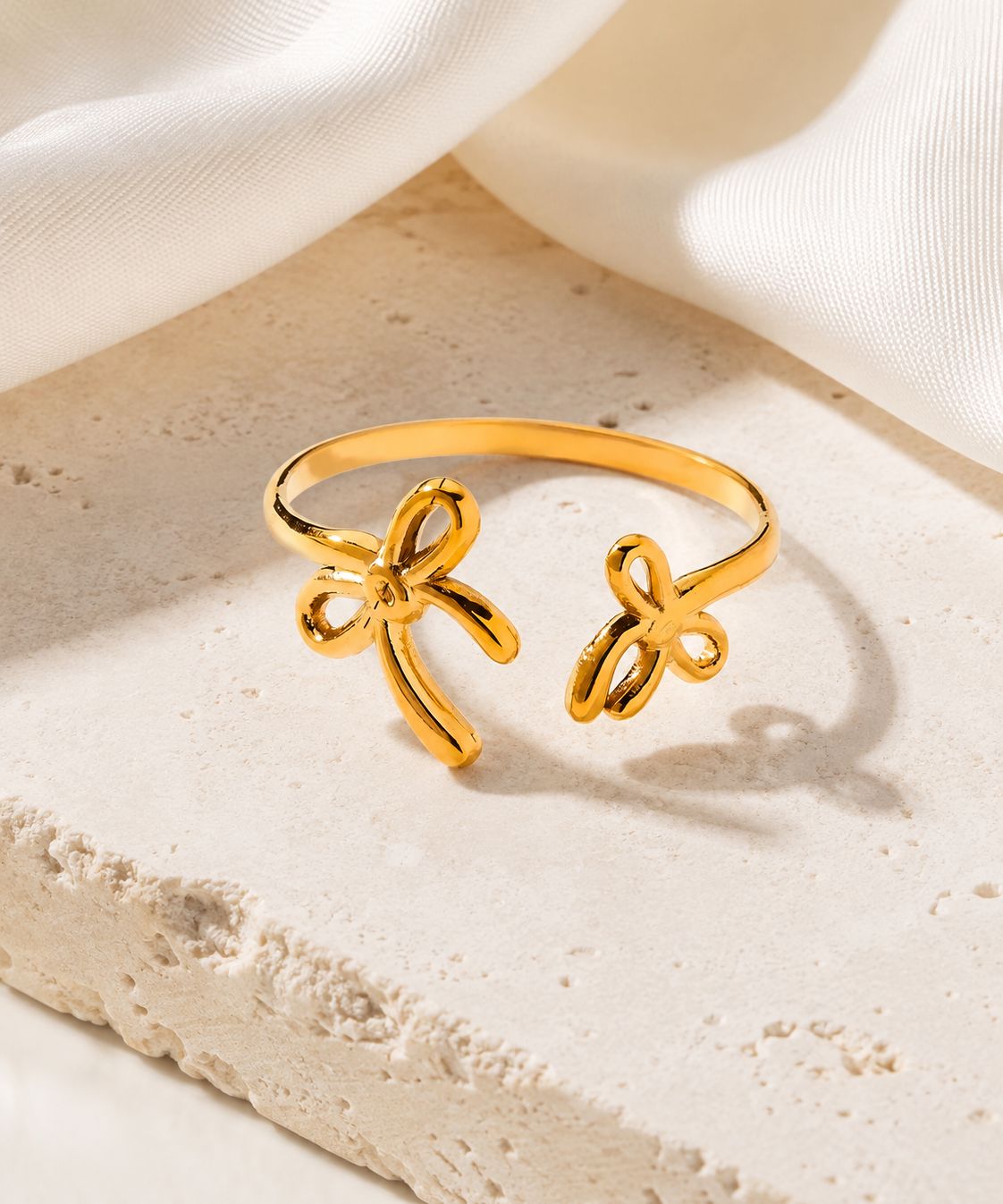 Thalassa Gold-Plated Steel Ring jewelry product view