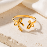 Thalassa Gold-Plated Steel Ring jewelry product view