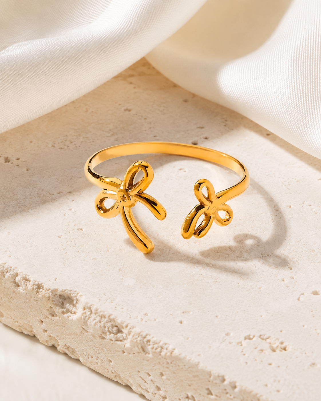 Thalassa Gold-Plated Steel Ring jewelry product view