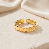 Esme Gold-Plated Steel Ring jewelry product view