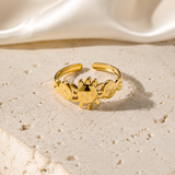 Faye Gold-Plated Steel Ring jewelry product view