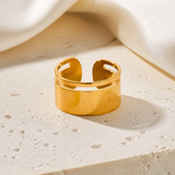Giselle Gold-Plated Steel Ring jewelry product view