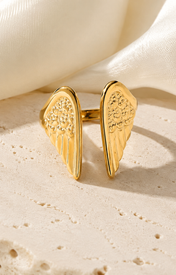 Josie Gold-Plated Steel Ring close detail