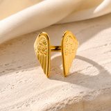 Josie Gold-Plated Steel Ring jewelry product view