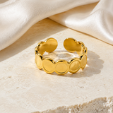 Kiera Gold-Plated Steel Ring jewelry product view