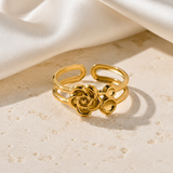 Lior Gold-Plated Steel Ring close detail