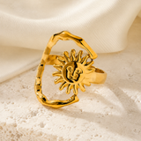 Perrin Gold-Plated Steel Ring close detail
