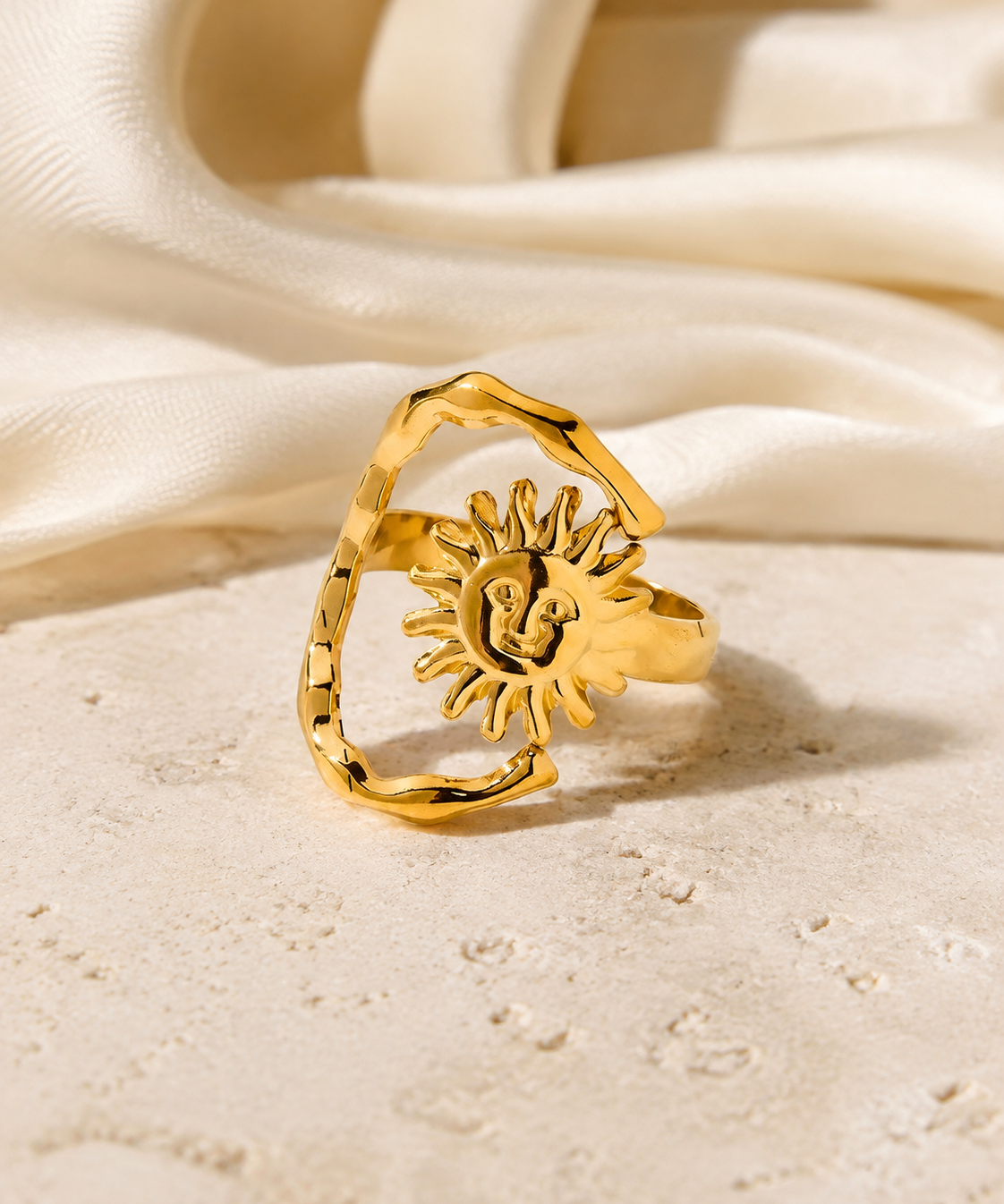 Perrin Gold-Plated Steel Ring jewelry product view