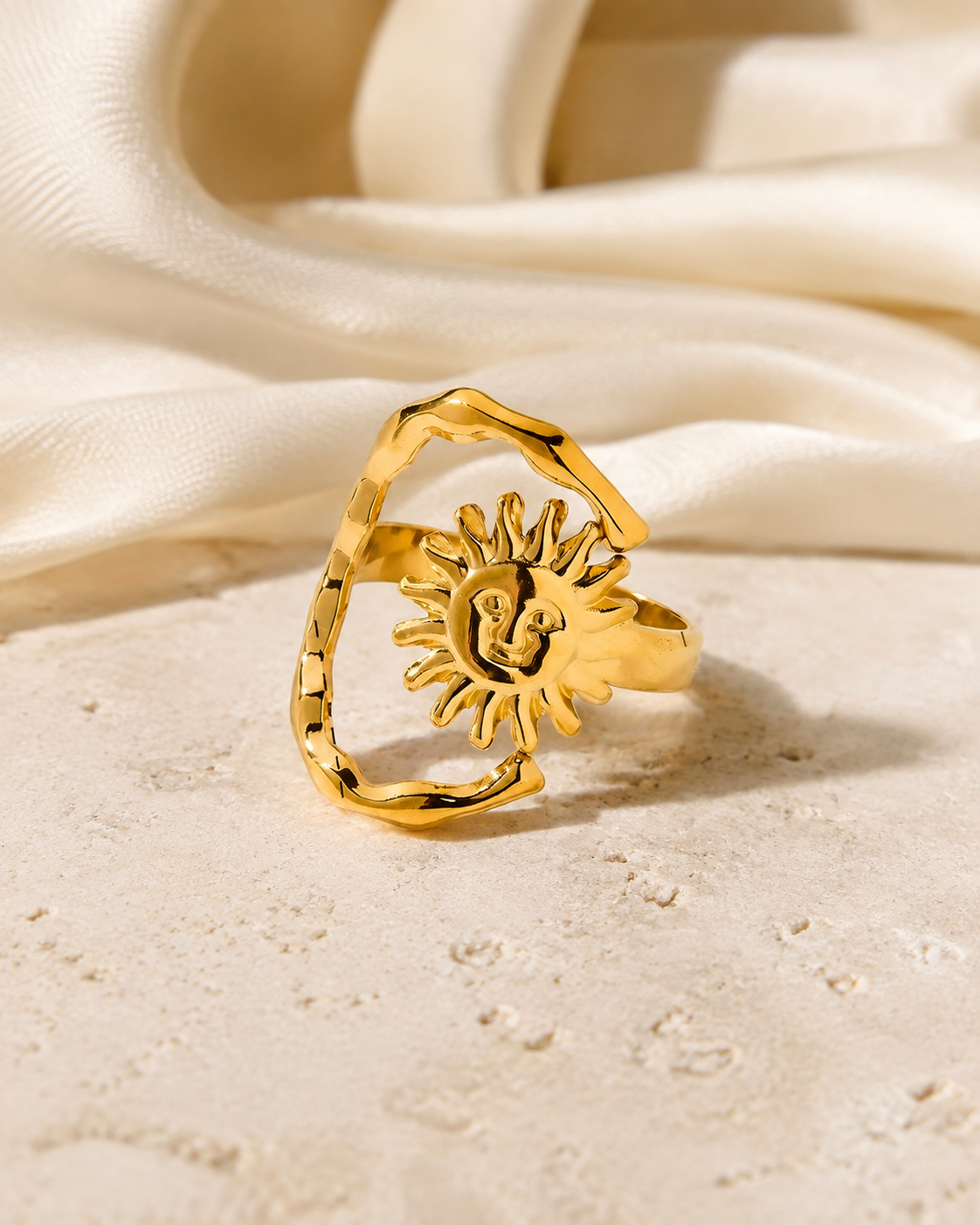 Perrin Gold-Plated Steel Ring jewelry product view