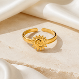 Seraphine Gold-Plated Steel Ring jewelry product view