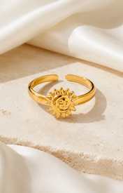 Seraphine Gold-Plated Steel Ring jewelry product view