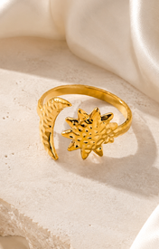 Tessaly Gold-Plated Steel Ring jewelry product view