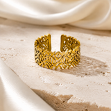 Undine Gold-Plated Steel Ring jewelry product view