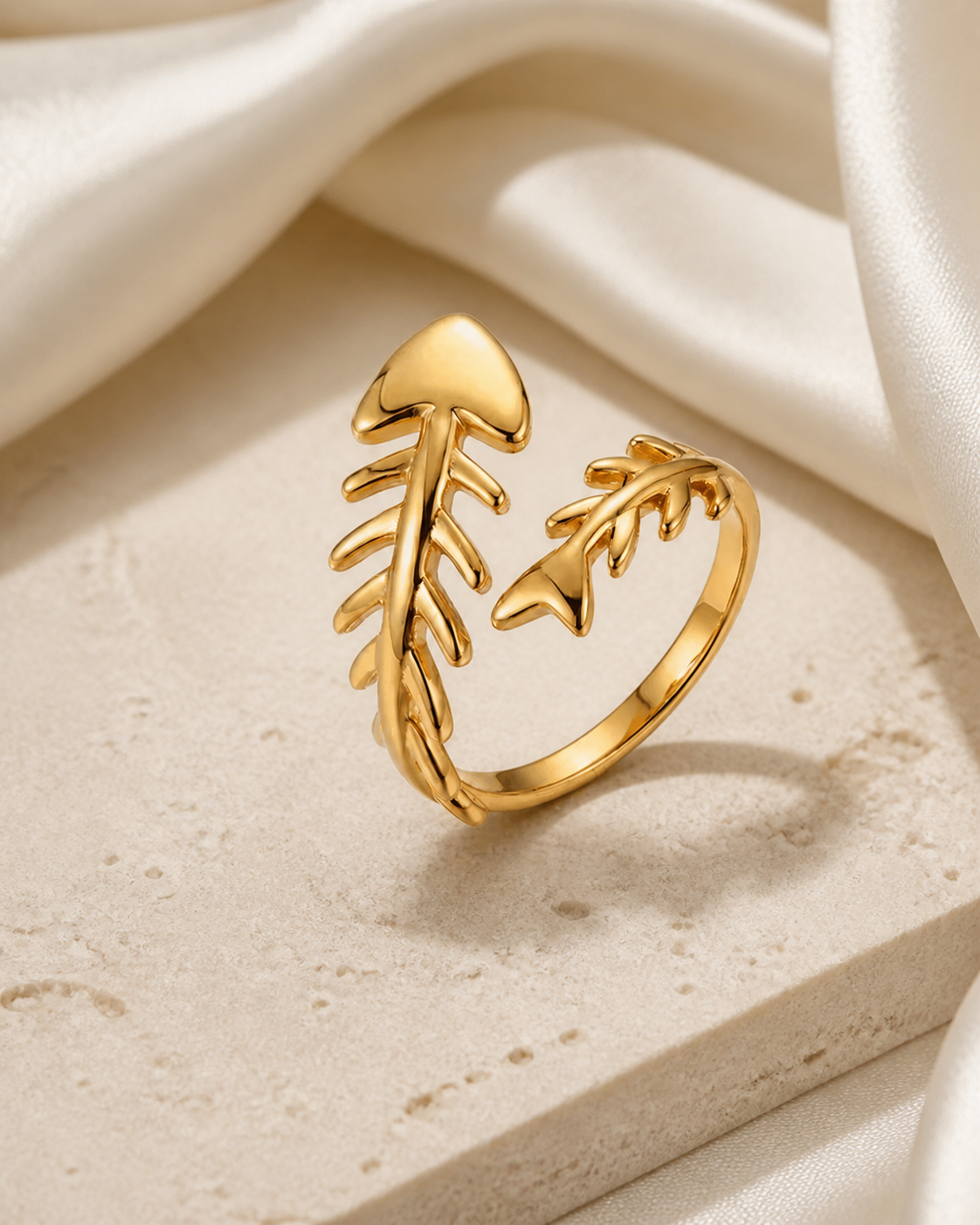 Winslow Gold-Plated Steel Ring close detail