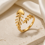 Winslow Gold-Plated Steel Ring close detail