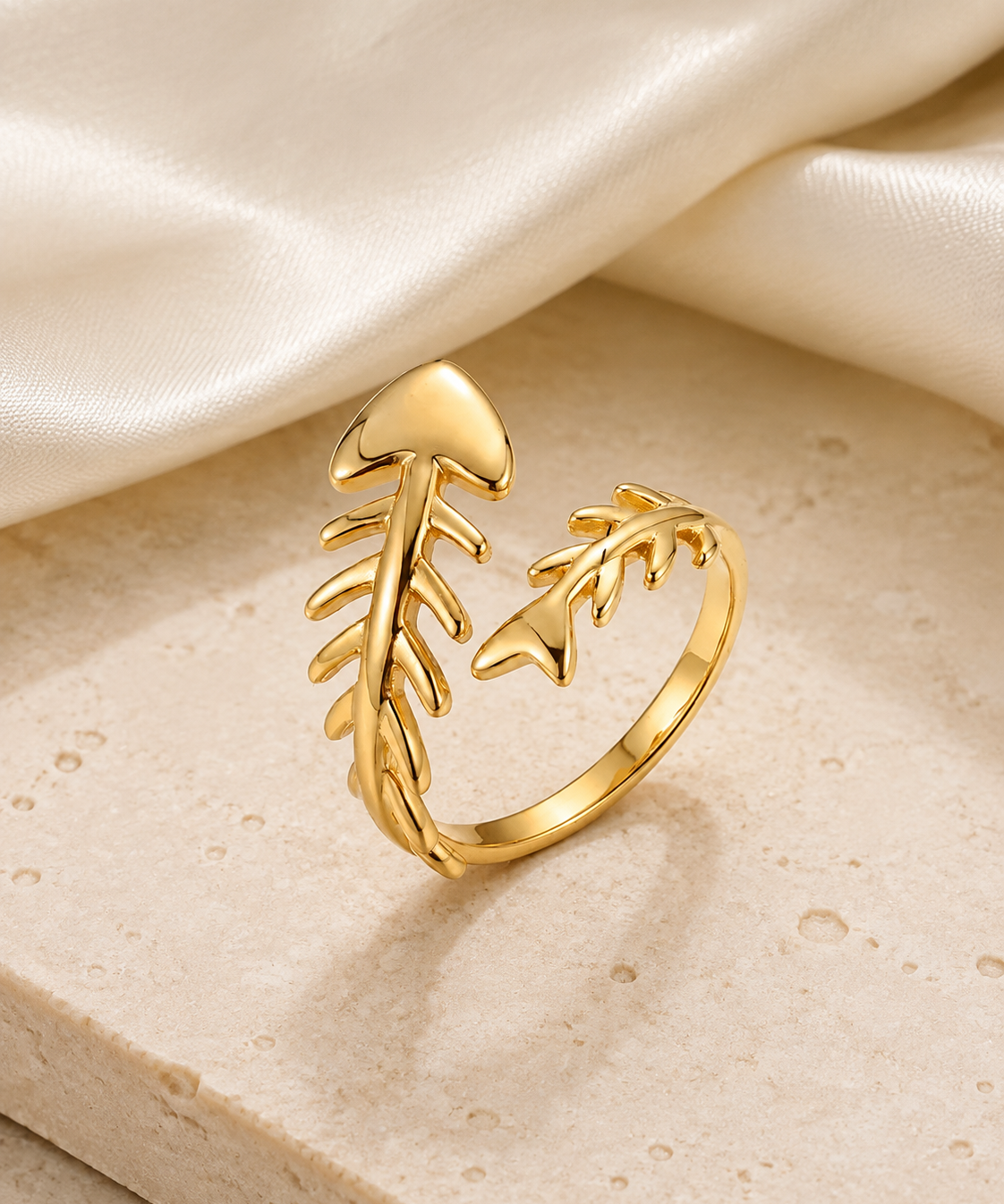 Winslow Gold-Plated Steel Ring jewelry product view