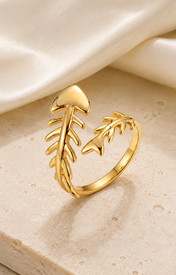Winslow Gold-Plated Steel Ring jewelry product view