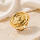 Xiomara Gold-Plated Steel Ring jewelry product view