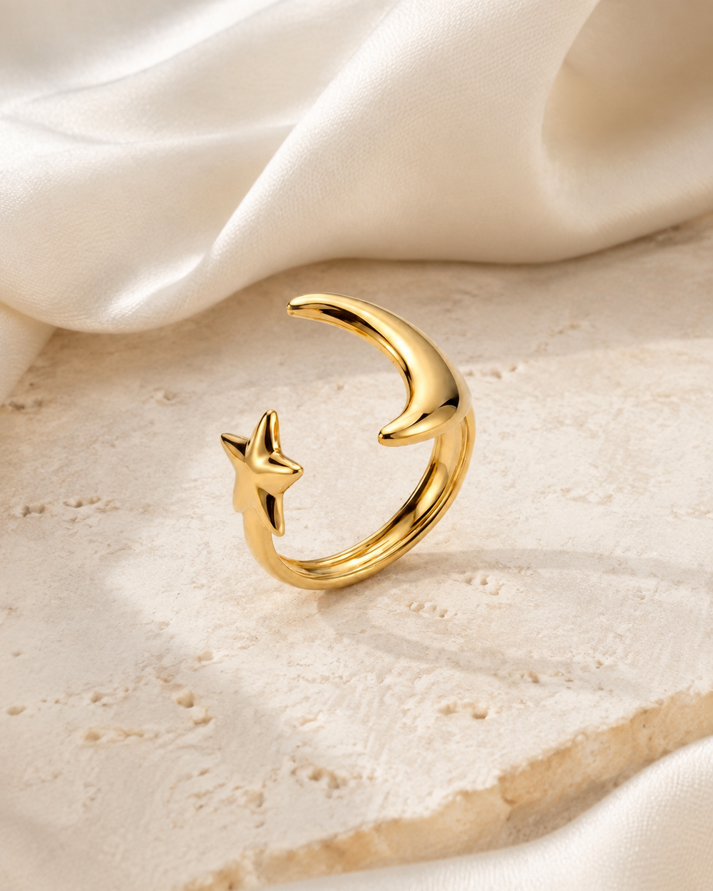 Sable Adjustable Gold Ring jewelry product view