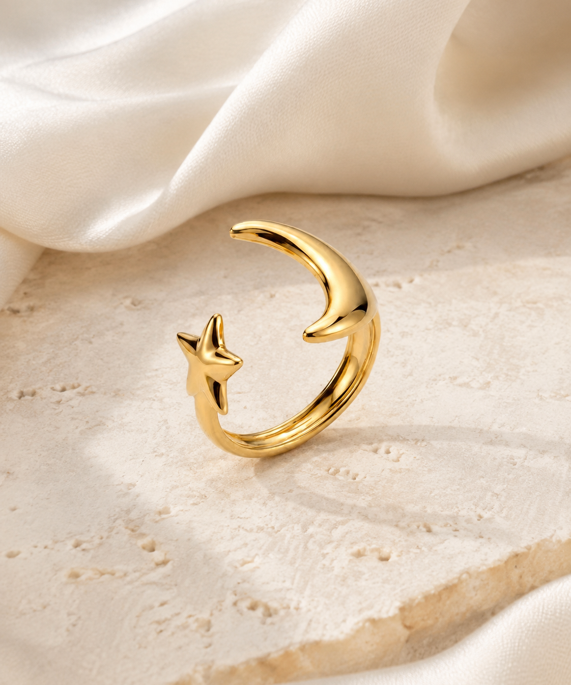 Sable Adjustable Gold Ring jewelry product view