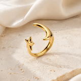 Sable Adjustable Gold Ring jewelry product view
