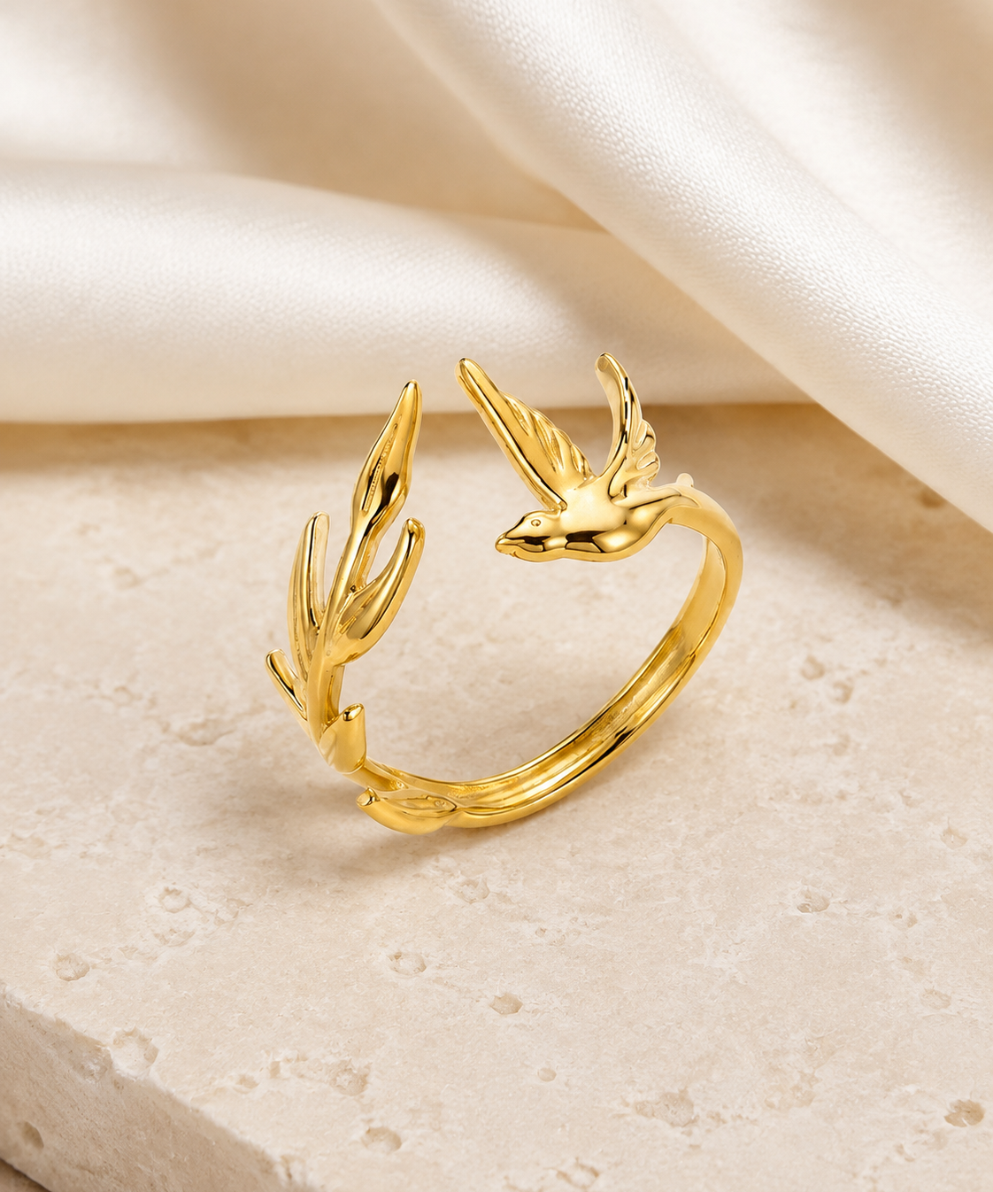 Marlowe Adjustable Gold Ring jewelry product view