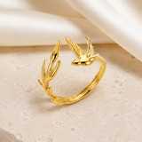 Marlowe Adjustable Gold Ring jewelry product view