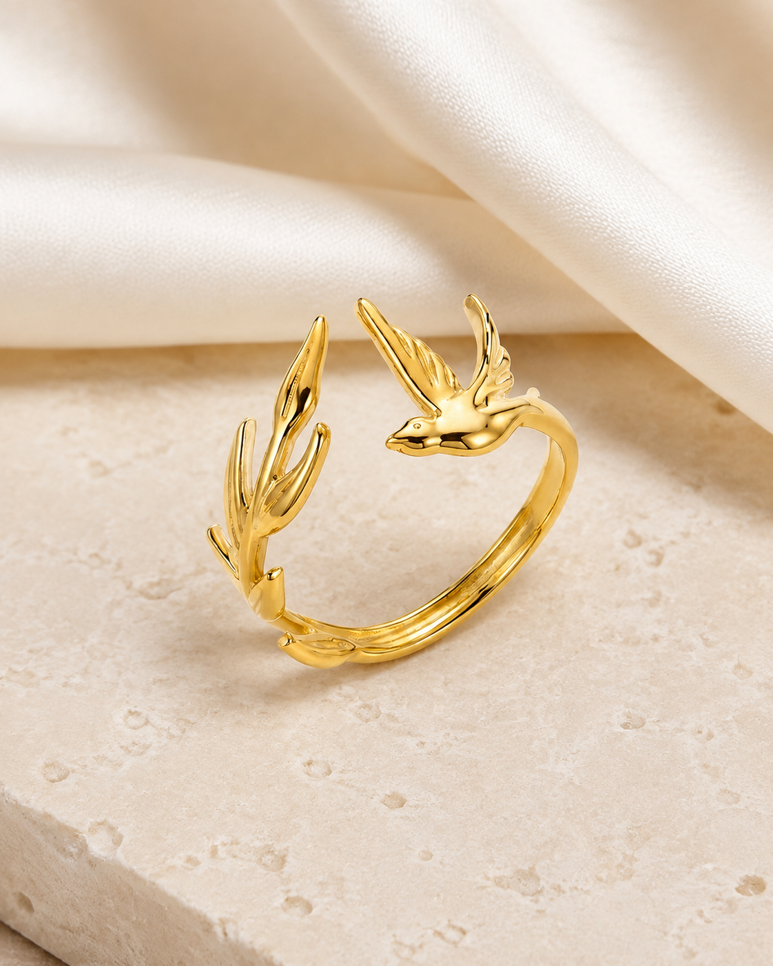Marlowe Adjustable Gold Ring jewelry product view