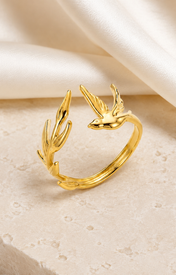 Marlowe Adjustable Gold Ring jewelry product view