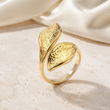 Noor Adjustable Gold Ring jewelry product view