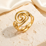 Freya Adjustable Gold Ring jewelry product view