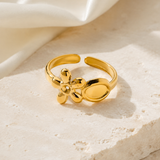 Liora Adjustable Gold Ring jewelry product view