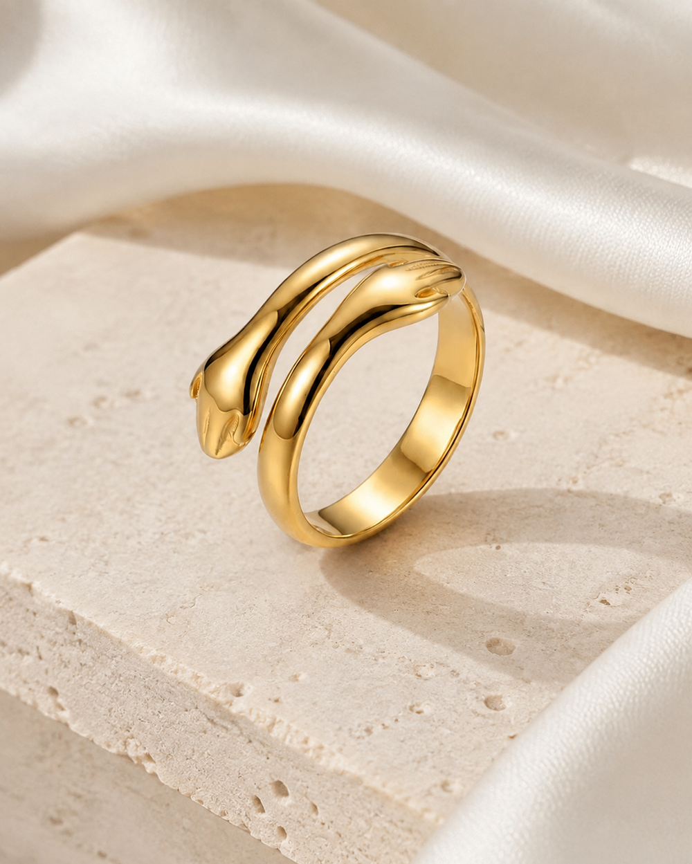 Ilona Adjustable Gold Ring jewelry product view